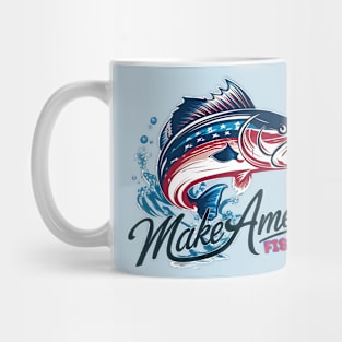 Patriotic Walleye: Make America Fish Again Mug